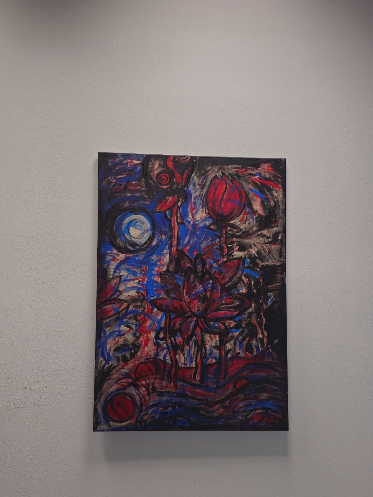 Moonroses — Acryl auf Leinwand, Jahn × KIS